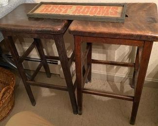 Primitive Wooden Stools
