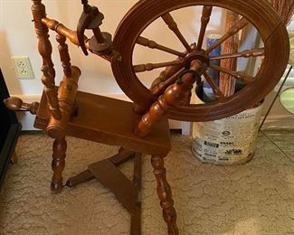 Antique Flax Wheel