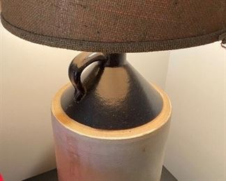 Stoneware Jug Lamp
