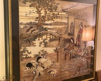 Large Oriental Themed Print (Geishas)