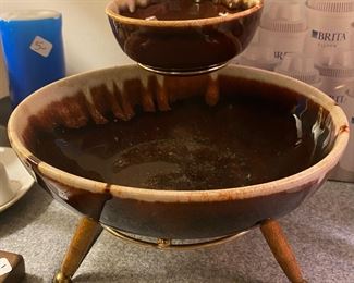 Mid Century Chip and Dip Stand