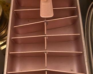 Mid-century Aluminum Ice Cube Trays