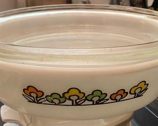 Fire King Covered Casserole