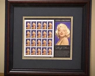 Marilyn Monroe Framed Stamps