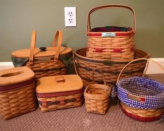 Large Longaberger Basket Collection