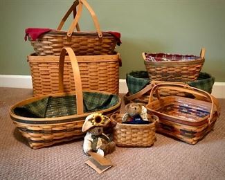 Large Longaberger Basket Collection