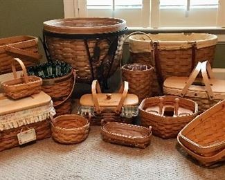 Large Longaberger Basket Collection
