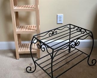Trinket Shelves and Accent Side Table