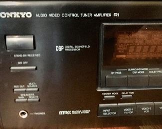 Onkyo Audio Video Control Tuner Amplifier, and Speaker