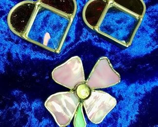 Vintage Stained Glass Pins