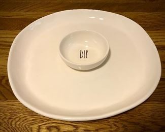 Rae Dunn Chips and Dip Set