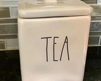 Rae Dunn Tea Cannister