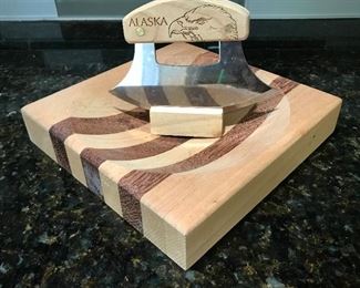 Alaskan Ulu Knife and Board