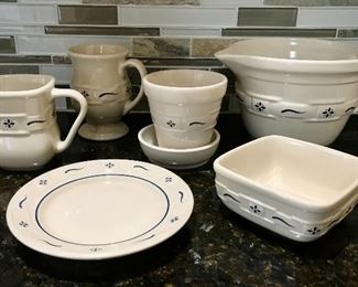 Collection of Longaberger Pottery and Dishes