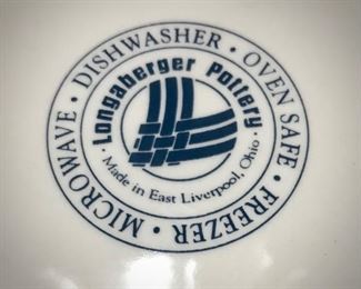 Collection of Longaberger Pottery and Dishes