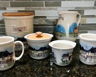 Collection of Longaberger Pottery and Dishes