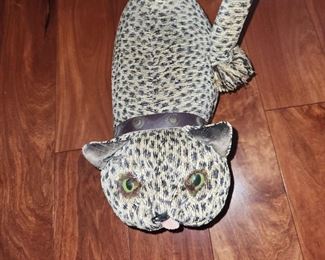 Large Stuffed Cat Door Stop.   Wait until you see him in person!  $20