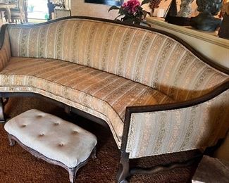 Beautiful French Provincial Sofa and Foot Rest