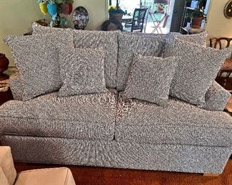 Herringbone Sofa with Pillows