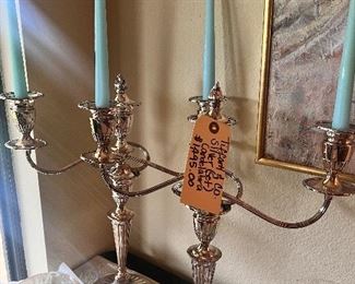 TIFFANY AND CO. CANDELABRA SET IN PRISTENE CONDITION