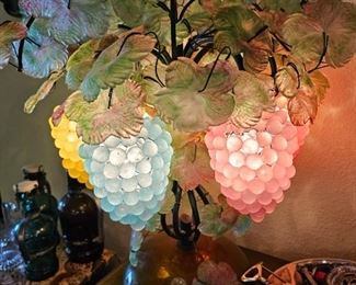MURANO VINTAGE GRAPE CLUSTER LAMP..ITS UNREAL!