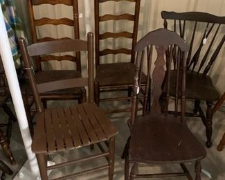 Wooden chairs 