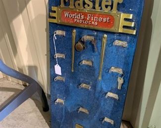 Vintage Masterlock store display 