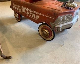 Fire truck pedal car 