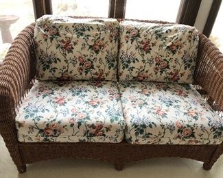 Wicker and Chintz sun room furniture 