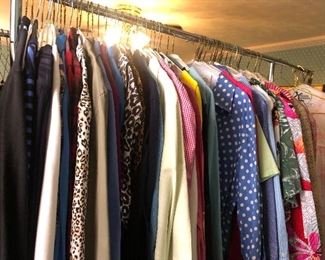 Clothes clothes and more clothes! Many brand new.   All brand name!