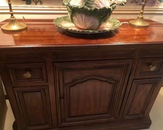 Vintage Drexel Heritage bar cabinet 