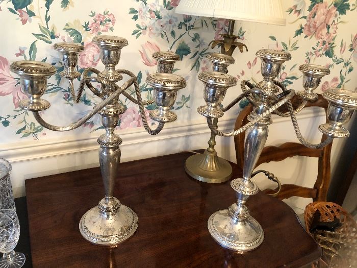 Sterling Silver Candlesticks 