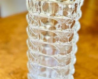 French crystal vase