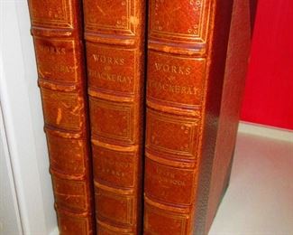 Three Volumes (of 11) Works of Thackeray, Limited Edition (No. 831 of 1,000 Copies) Dana Estes & Company