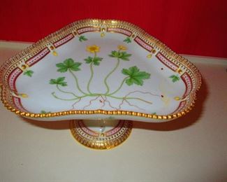 Royal Copenhagen Flora Danica Footed Dish