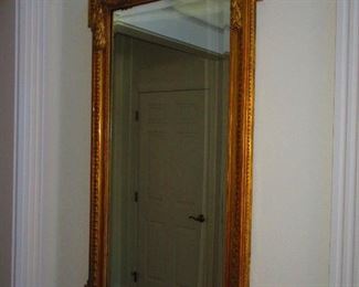 Large Antique French Carved & Gilded Wall Mirror, circa 1810