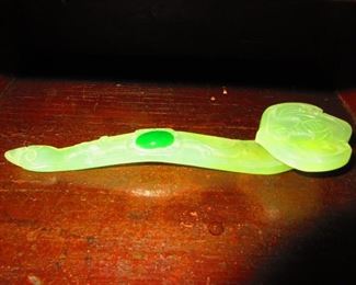 Antique Chinese Carved Jade Scepter