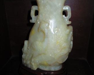Hardstone or Jade Carved Vase