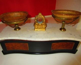 Mid 19th Century French Weighing Machine w/ Original Horn Bowls