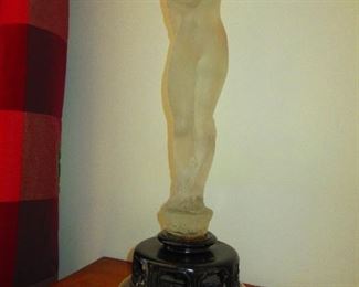 Early Lalique French Frosted Nude Statue