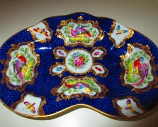 Detail of One of a Pair of 18th / Early 19th Century Porcelain Dishes
