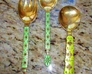 Danish Enameled Serving Pieces