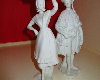 Pair of Portugese Bisque Figurines