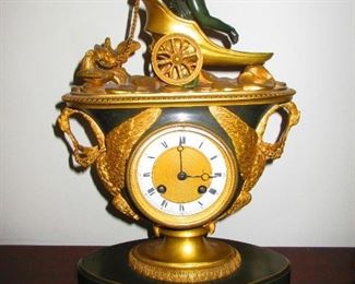 Detail of 19th Century Antique French Mantle Clock