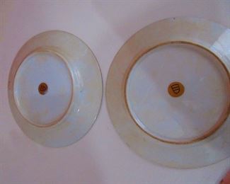 Detail of Pair of Antique Royal Vienna Porcelain Plates