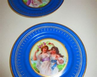 Pair of Antique Royal Vienna Porcelain Plates