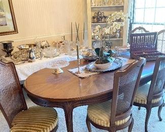 French Provencial table and chairs
