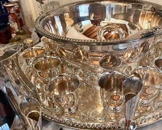Fabulous punch bowl and cups.