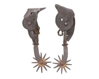 Attrib. to August Buermann, Early Design "Gut Hook" Spurs
