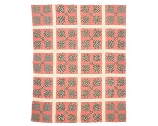 1940's Duck Paddle pattern American quilt
